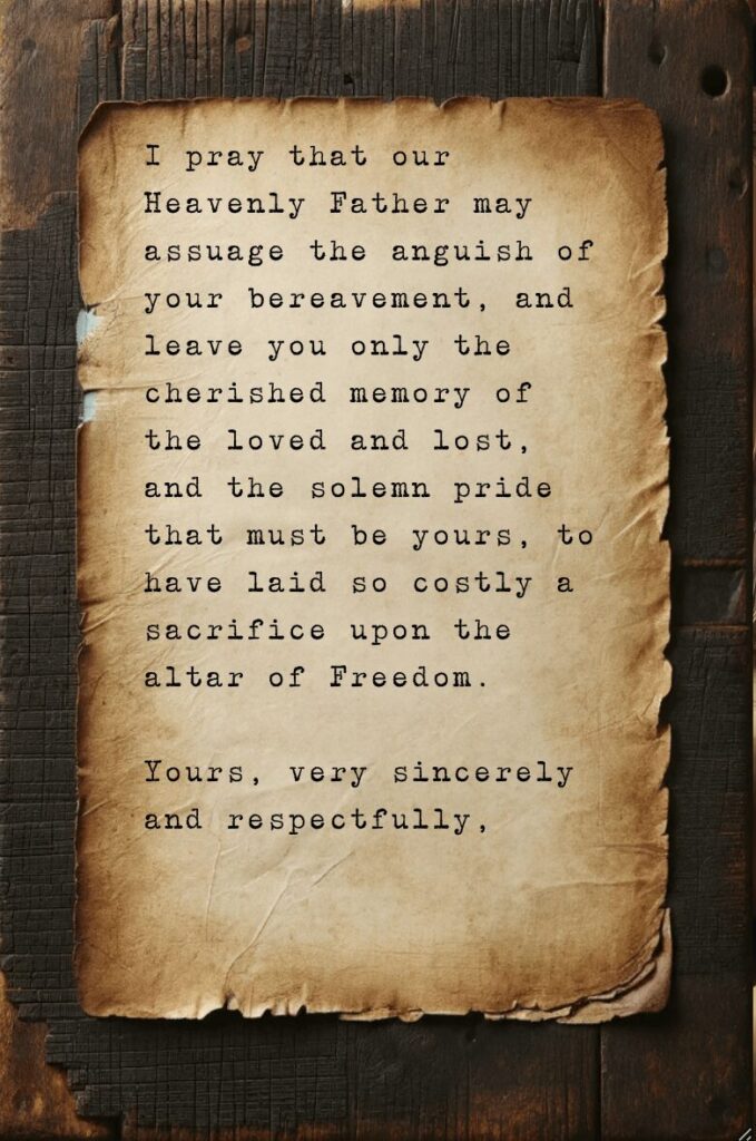 Lincoln-Bixby Letter 1